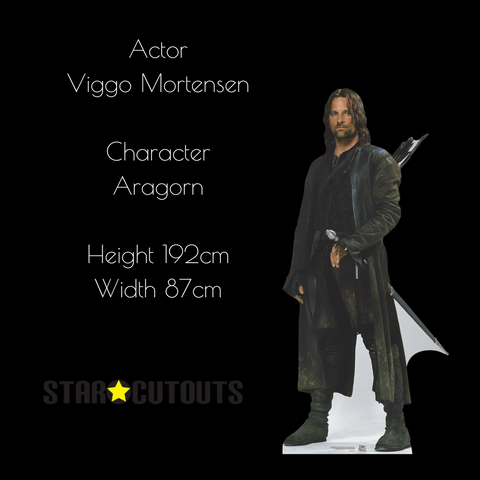 Meet Aragorn a Ranger of the North Today. CARDBOARD CUTOUT