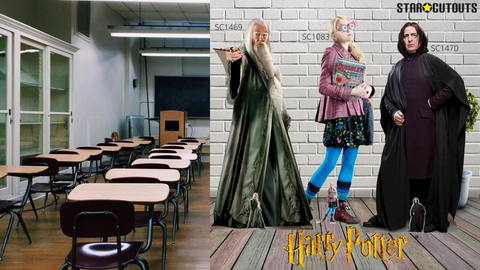 harry potter cardboard cutouts classroom