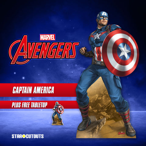 captain america cardboard cutout