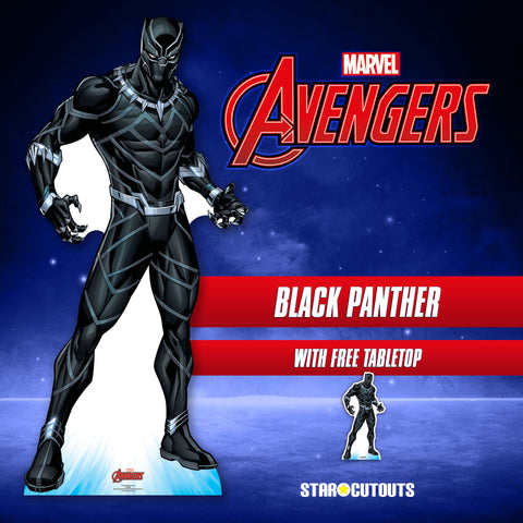 BLACK PANTHER CARDBOARD CUTOUT MARVEL