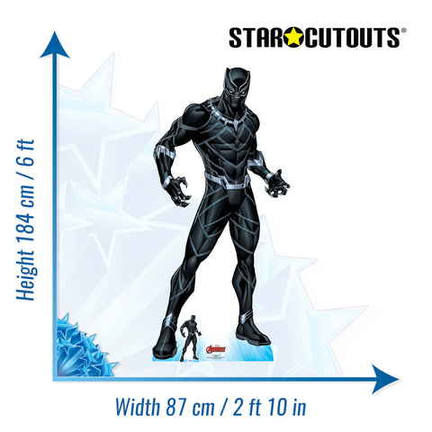 BLACK PANTHER CARDBOARD CUTOUT