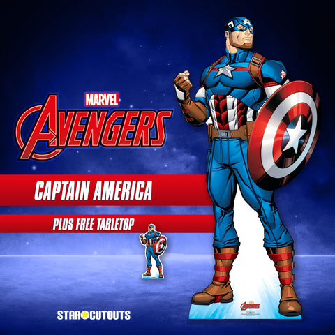 captain america cardboard cutout