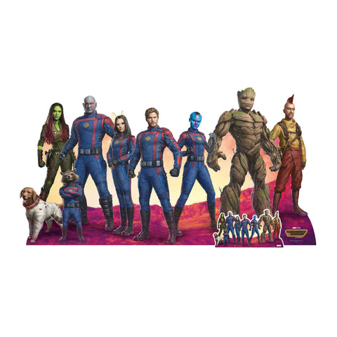 Guardians Group Cardboard Cut Out with Mini