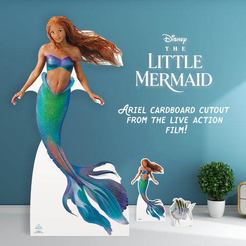 the little mermaid cardboard cutout