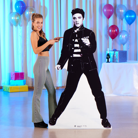 Elvis Jailhouse Rock Cardboard Cutout With Model