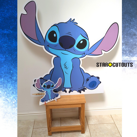 Stitch Sitting Cardboard Cutouts