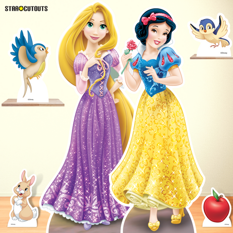 Rapunzel and Snow White Cardboard Cutouts