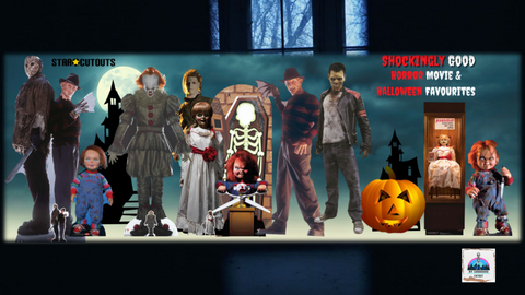 Halloween and Horror Cardboard Cutouts Pennywise Jack Skellington 