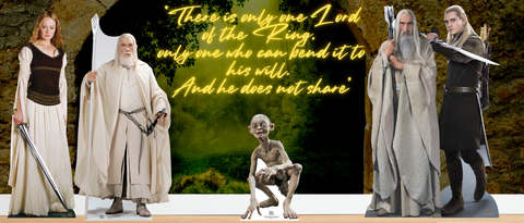 lord of the rings cardboard cutout quote