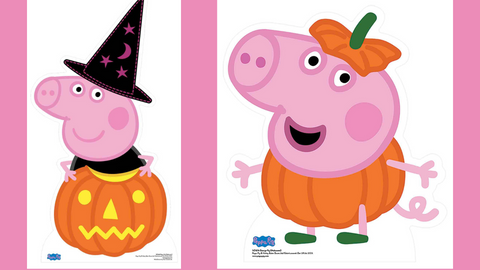 PEPPA PIG HALLOWEEN CARDBOARD CUTOUTS