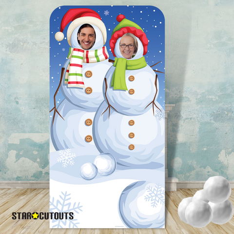 snowmen Christmas Cardboard Cutouts