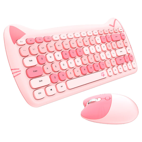 Cute Kawaii Wireless Keyboard And Mouse Set – Trendy Things To Buy