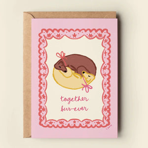 Together Fur-Ever Greeting Card - shopkaybeacollection