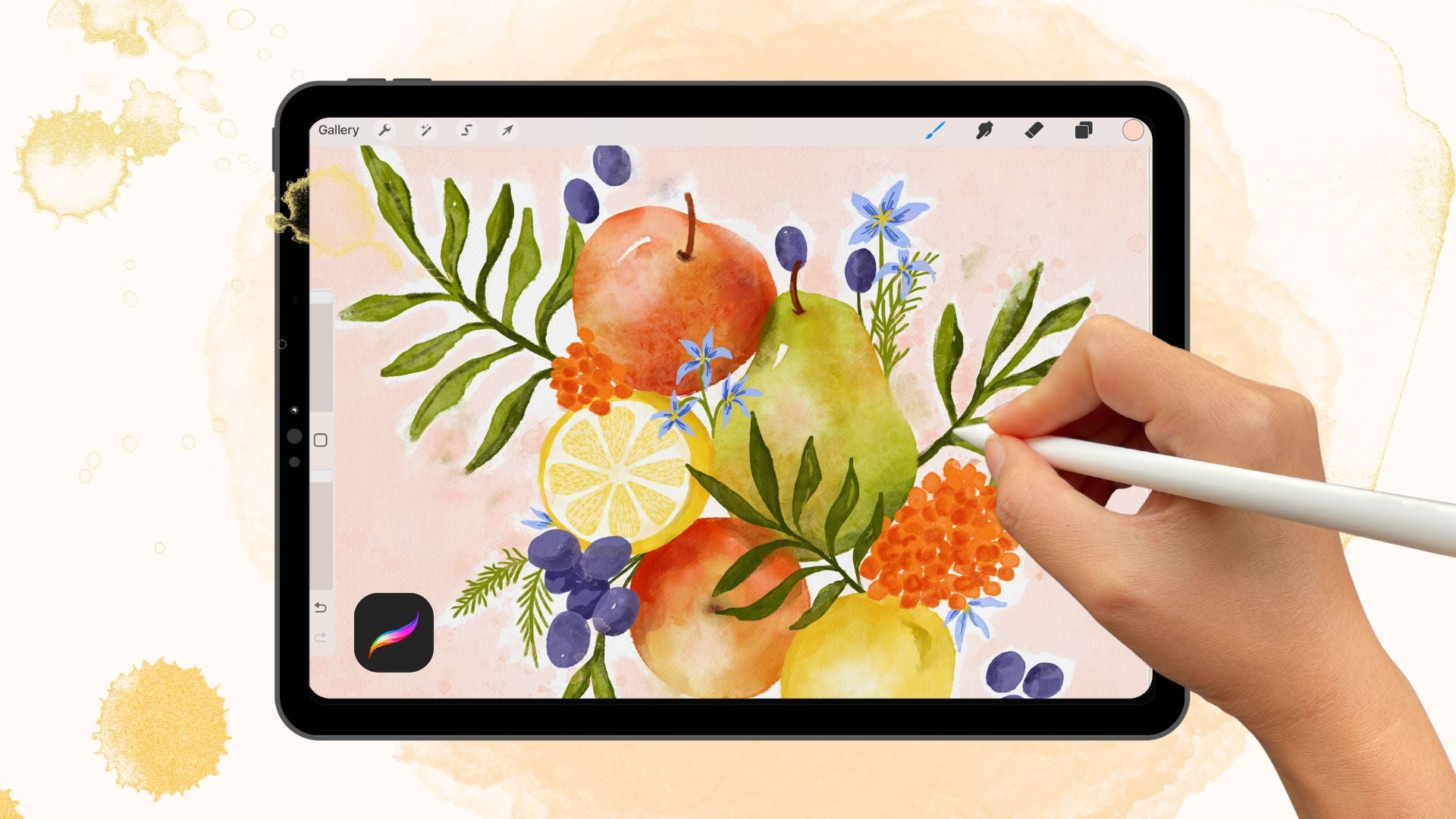 Create Stunning Fruit Art in Procreate: Digital Watercolor Techniques