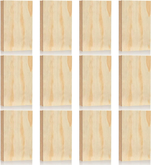  12 Pack MDF Wood Board for Crafts 12x12x1/8 Inch-3 mm Thick  Medium Density Fiberboard Unfinished Wood Art Boards Blank Wooden Blocks  Chipboard Panels for DIY Crafts, Painting, Engraving,Home Decor