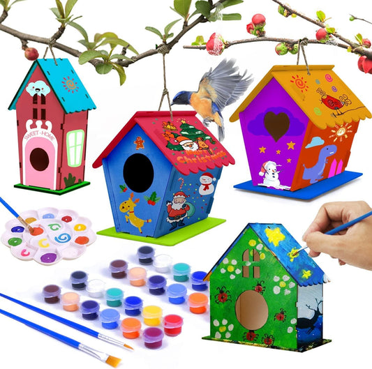 2-Pack Arts and Crafts for Kids, Make Your Own Bird Feeder & Wind Chim –  Soyeeglobal