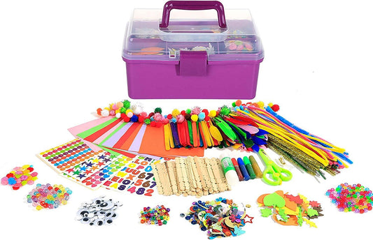 Itopstar 3000 Kids Arts and Crafts Supplies for Kids Girls Ultimate  Crafting Supply Set in Portable 3 Layered Plastic Art Box All in One for  Craft DIY