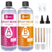 Epoxy Resin 1 Gallon - Crystal Clear Epoxy Resin Kit - Self-Leveling,  High-Glossy, No Yellowing, No Bubbles Casting Resin Perfect for Crafts,  Table