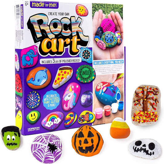 BainGesk Glow in The Dark Rock Painting Kit for Kids, Painting Rock Crafts  Set, Arts and Crafts Gifts for Ages 6-8, Creative Activities Art Toys for