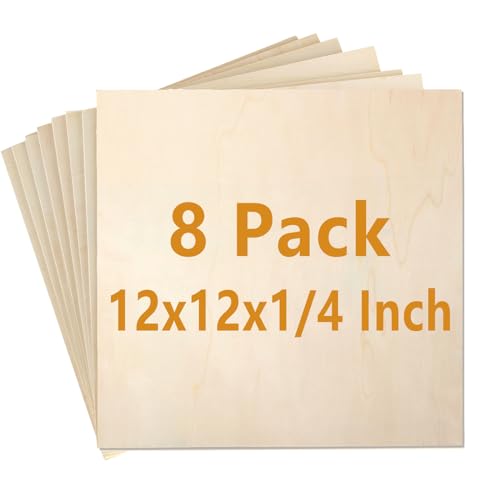 [Upgraded] Artificer Wood Squares, 4x4 Inch 26 Pack 1/4 Thick Unfinished  Wooden Boards for Scrabble Tiles Blank Plywood Sheets Cutouts Small  Painting