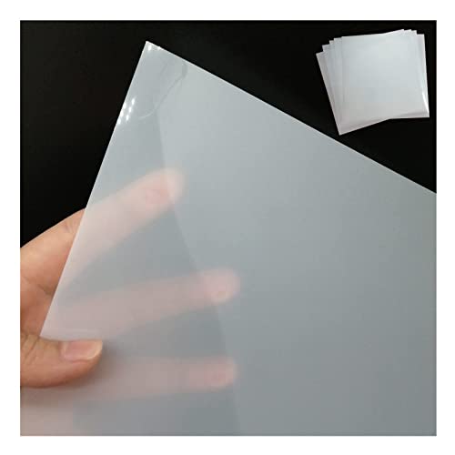 BANLTRE 12 x 24 inch 10 Sheets 7.5 Mil Mylar Sheet Milky Translucent Pet Blank Stencil Making Sheet for Cricut, Silhouette, Cut Tool Template