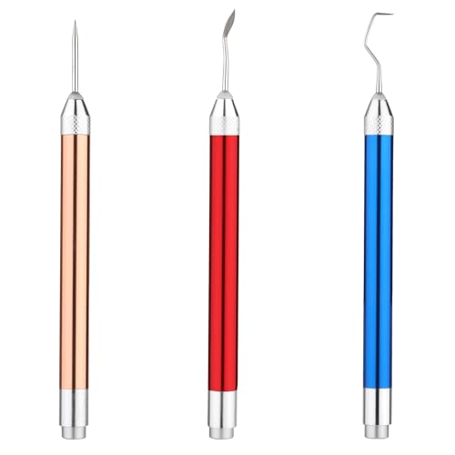 3 Pcs Weeding Tools For Vinyl With Led Light Set Pin Pen Weeding