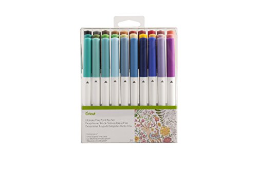 CRAFT WORLD 0.4 Tip Fine Point Pens for Cricut Maker 3/Maker/Explore 3/Air  2, Ultimate Fine Point Pens Set of 30 Pack Assorted Tools Accessories
