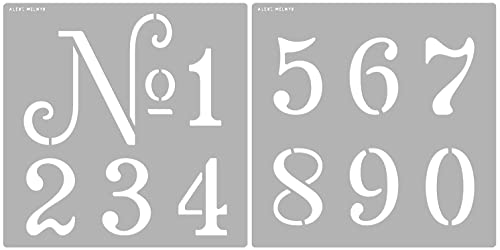 Aleks Melnyk 159 Metal Stencil French Numbers-1.5 Inch/Template For Wood  Burning, Crafts, Diy, Engraving, Paint And Home Decor/Reus - 159 Metal  Stencil French Numbers-1.5 Inch/Template For Wood Burning, Crafts, Diy,  Engraving, Paint