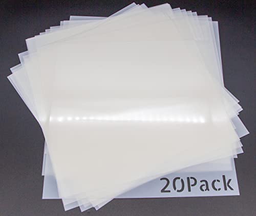 Samsill 50 Pack 12x12 .007 Clear Craft Plastic Sheets Compatible with  Cricut, Stencils, Cards, Journals, Crafts, 3D Embellishments, Acetate  Sheets for