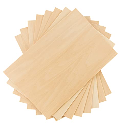 24 Pcs 1/8 Inch Balsa Wood Sheets for Crafts 3 mm Thick Craft Wood