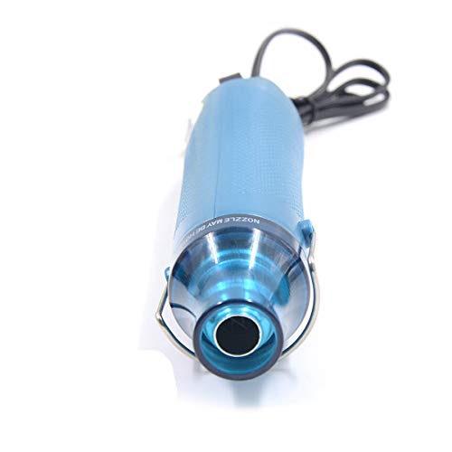 PRULDE Mini Heat Gun, 380W 2-Temp 480°F-850°F (250°C-450°C) Fast Heat Hot  Air Gun with 6.56Ft Cord & Reflector Nozzle for Crafting, Vinyl Wrap
