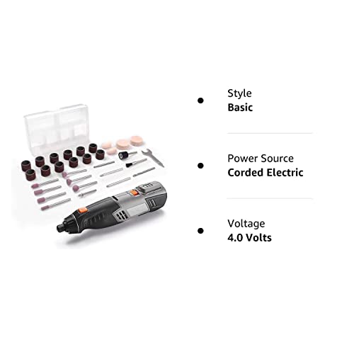 APEXFORGE M6 Variable Speed Rotary Tool Kit, Keyless Chuck & Flex Shaf