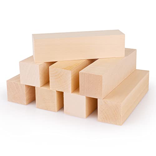 Basswood Carving Blocks, 19PCS Whittling Wood Blocks Wood Carving