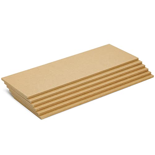 1/4 In MDF Wood Chipboard Sheets for Crafts, Engraving, Painting (11x14 in,  6 Pack)