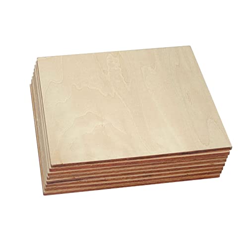 12 Pack 9 x 11.4 Inch Basswood Sheets,1/16 Thin Craft Plywood