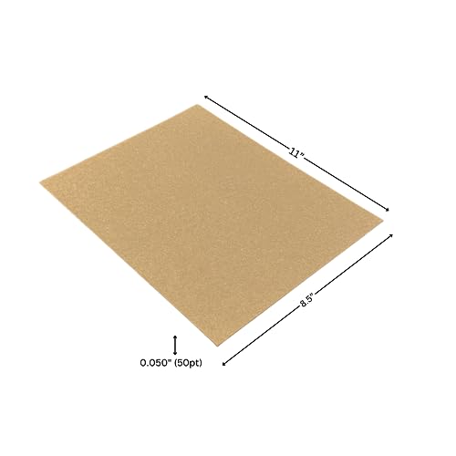 Chipboard Sheets 8.5 x 11 - 100 Sheets of 22 Point Chip Board for Crafts - This Kraft Board Is A Great Alternative to MDF Board and Cardboard