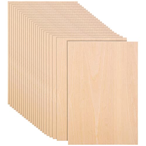 10 Pack Basswood Sheets 3mm 10 x 10 x 1/8 Inch Plywood Board, Thin  Natural