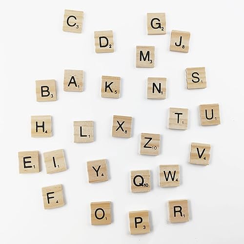 Magicfly Wooden Scrabble Tiles 1000Pcs A-Z alphabet