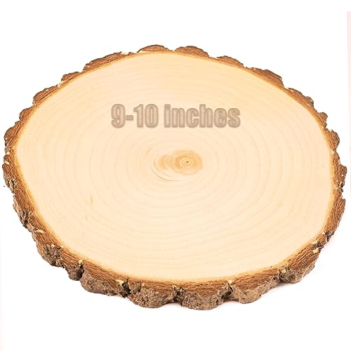  Large Unfinished Wood Slices For Centerpieces 1 Pcs 13-14  Inches Natural Wood Centerpieces For Tables Decor