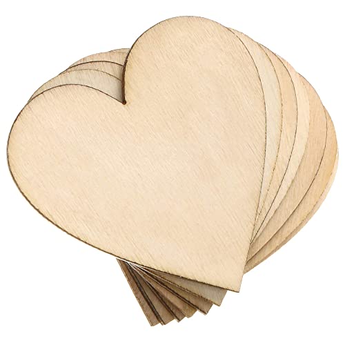 2-Inch Wooden Hearts for Crafts, 100 Pcs Heart Shaped Wood Sheets,  Christmas