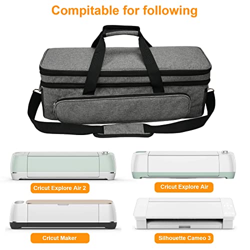 LZXYBIN Carrying Case for Cricut Maker 3/Maker/Explore 3/Explore Air 2 (Bag  Only) with Dust Cover, Cutting Mat Pocket Tote Bag for Cricut