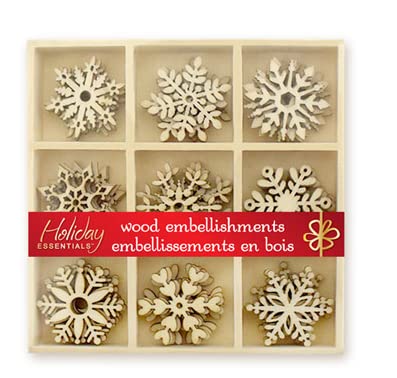 Wooden Snowflake 9”