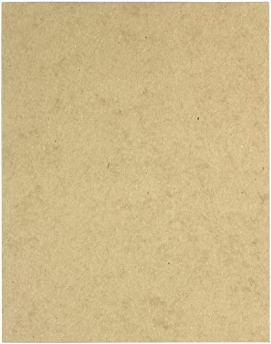 50 Chipboard Sheets 9 x 12 inch - 30pt (Point) Medium Weight Brown Kraft  Cardboard for Scrapbooking & Picture Frame Backing (.030 Caliper Thick)  Paper