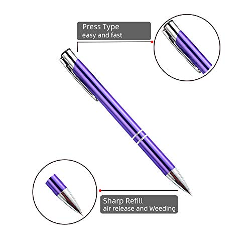 aigHOMnE Pin Pen Weeding Tool with 3 Refills, Quick Air Release Pen Vinyl Weeding Pen Retractable Weeding Pen Pin, Tint Tools Pinpen Touch Screen