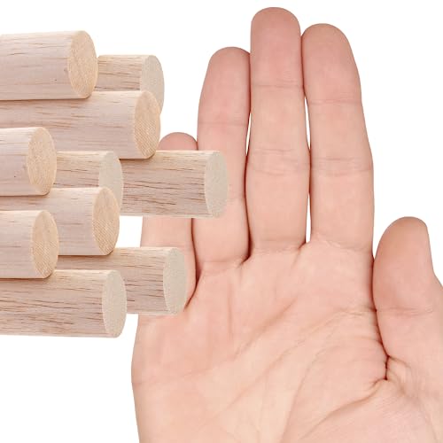 Pack of 12 Wooden Dowel Rods – 1/2 x 12 Inch Round Unfinished Wood Dowel  Rod 12 Inch Wood Dowels 1/2 Inch Wooden Sticks for Crafts Wood Sticks  Wooden