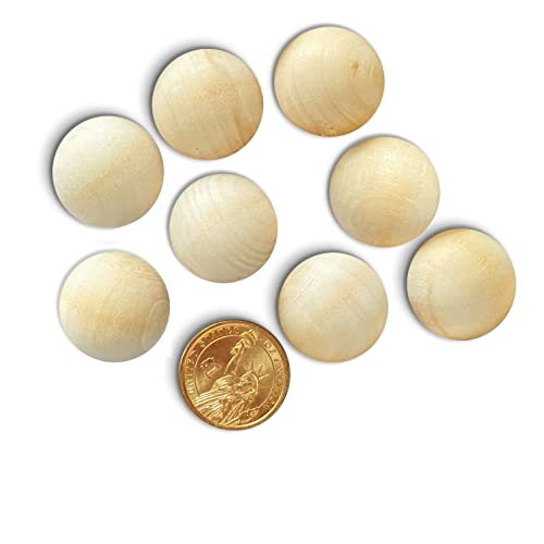 122 Pieces round Wood Balls Unfinished Wooden Balls Natural Craft Balls for  DIY Projects Jewelry Making Arts Design, 5 Sizes