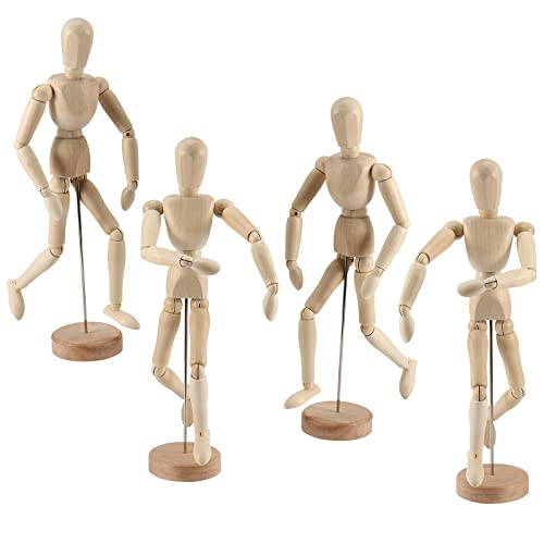US Art Supply® Wood 8 Female - Artist Drawing Manikin Articulated  Mannequin with Base and Flexible Body - Perfect for Drawing The Human  Figure (8