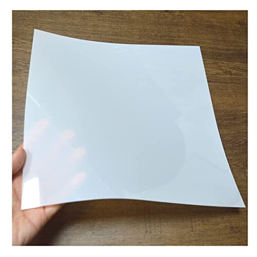 BANLTRE 12 x 24 inch 10 Sheets 7.5 Mil Mylar Sheet Milky Translucent Pet Blank Stencil Making Sheet for Cricut, Silhouette, Cut Tool Template