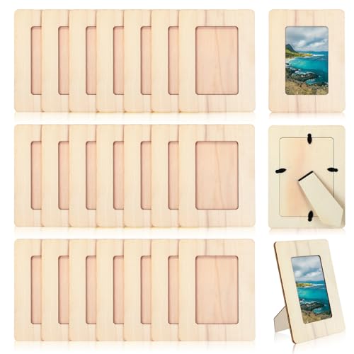  Qilery 12 Sets DIY Wood Picture Frames and Painting