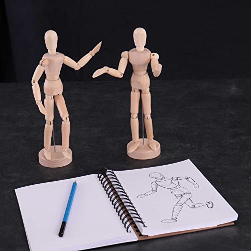 US Art Supply® Wood 8 Female - Artist Drawing Manikin Articulated  Mannequin with Base and Flexible Body - Perfect for Drawing The Human  Figure (8